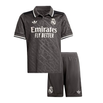 Kid's Real Madrid Third Away Soccer Jersey Kit 2024/25