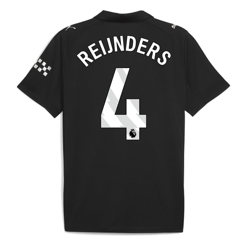 Men's REIJNDERS #4 Manchester City Away Replica Soccer Jersey 2025/26 Men's REIJNDERS #4 Manchester City Away Replica Soccer Jersey 2025/26