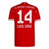 Men's Luis Díaz #14 Bayern Munich Home Authentic Jersey 2025/26 Men's Luis Díaz #14 Bayern Munich Home Authentic Jersey 2025/26