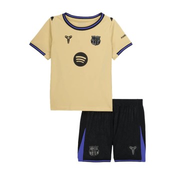Kid's Barcelona Away Soccer Jersey Kit 2025/26 Kid's Barcelona Away Soccer Jersey Kit 2025/26