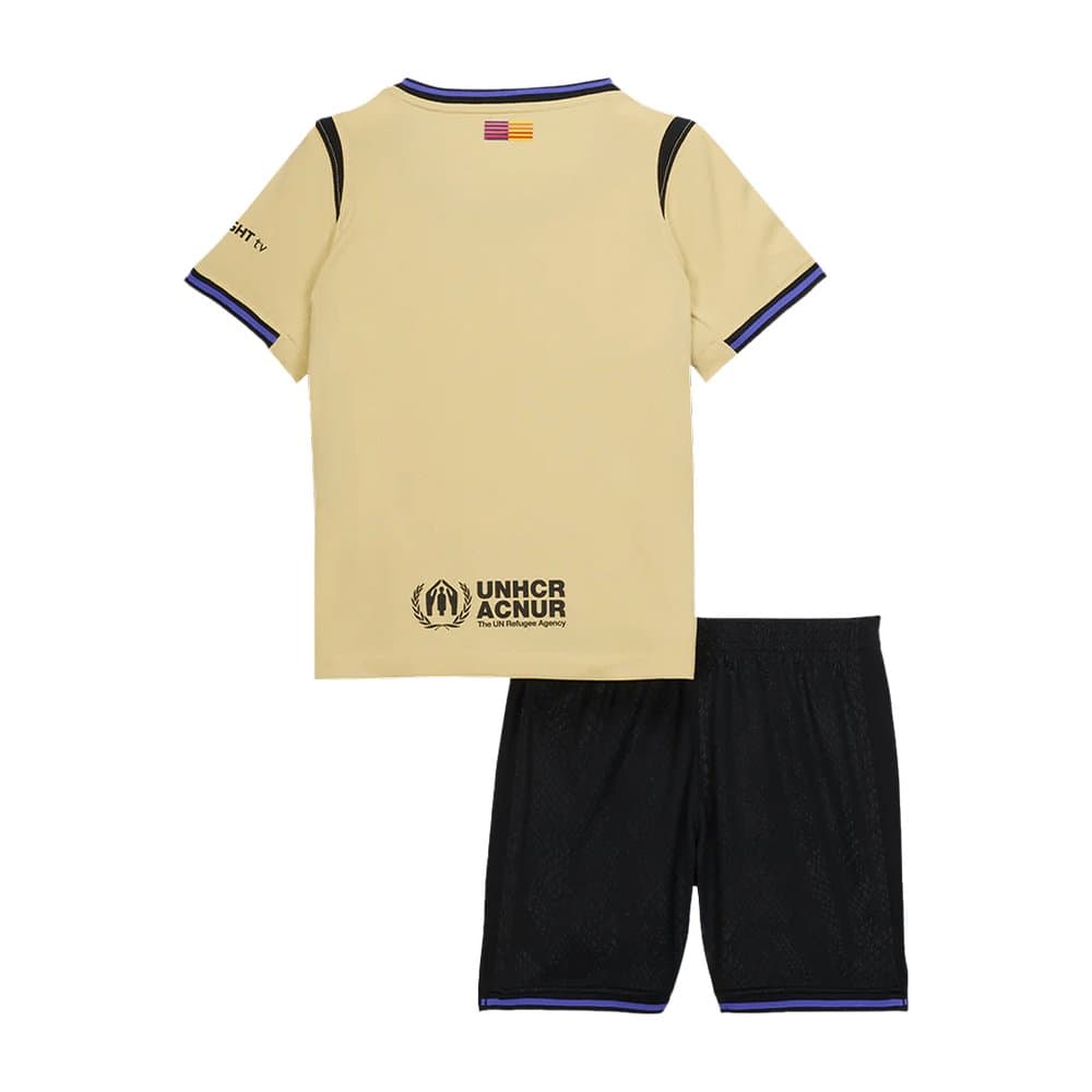 Kid's Barcelona Away Soccer Jersey Kit 2025/26