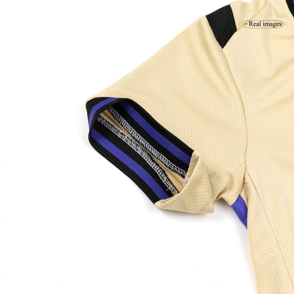 Kid's Barcelona Away Soccer Jersey Kit 2025/26