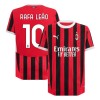 Men's RAFA LEÃO #10 AC Milan Home Authentic Soccer Jersey - UCL 2024/25