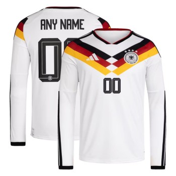 Men's Germany Home Replica Long Sleeve Custom Jersey World Cup 2026 Men's Germany Home Replica Long Sleeve Custom Jersey World Cup 2026