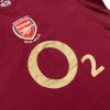 Men's Arsenal Home Long Sleeve Retro Soccer Jersey 2005/06