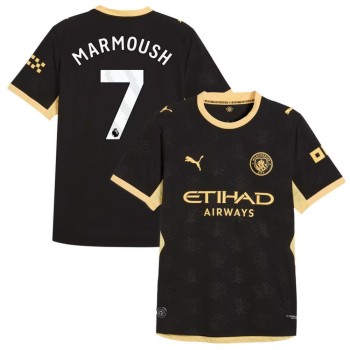 Kid's MARMOUSH #7 Manchester City Away Authentic Jersey 2026/27