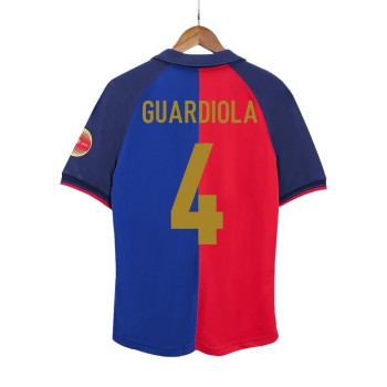 Men's GUARDIOLA #4 Barcelona Home Retro Soccer Jersey 1999/00 Men's GUARDIOLA #4 Barcelona Home Retro Soccer Jersey 1999/00