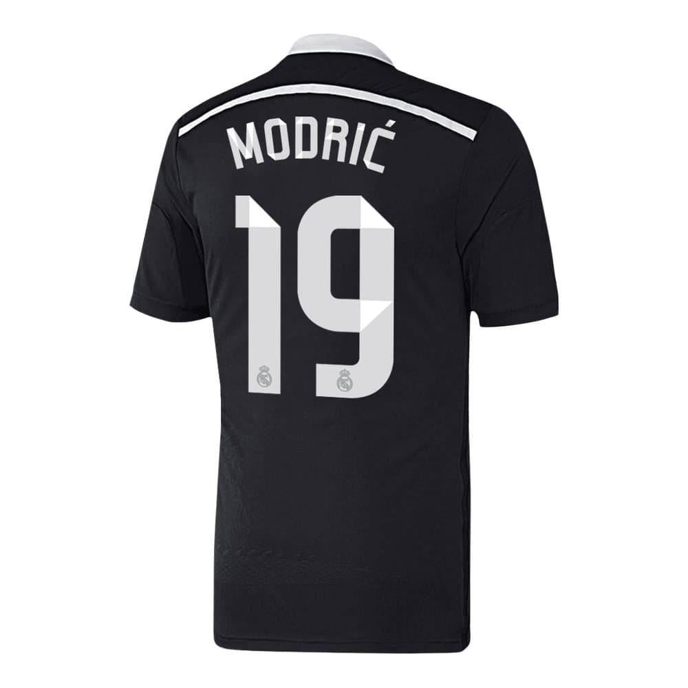 Men's MODRIĆ #19 Real Madrid Third Away Retro Soccer Jersey 2014/15