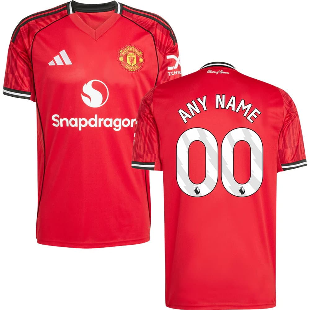 Kid's Manchester United Home Replica Custom Jersey 2025/26