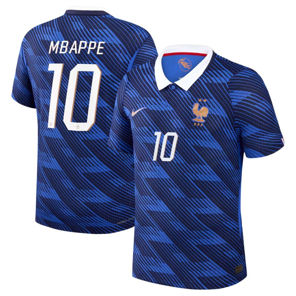 Kid's Kylian Mbappé #10 France Home Match Authentic Jersey World Cup 2026 Kid's Kylian Mbappé #10 France Home Match Authentic Jersey World Cup 2026