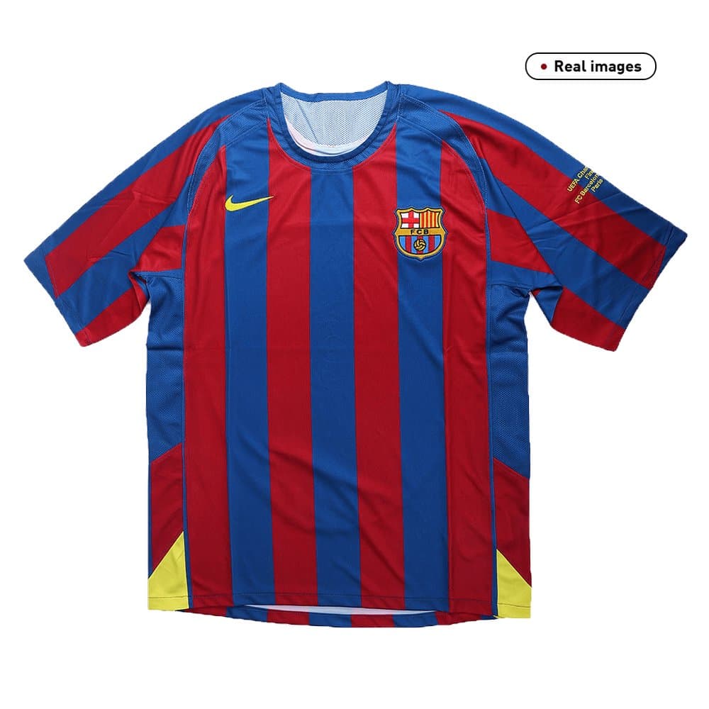 Men's Barcelona Home Retro Soccer Jersey 2005/06