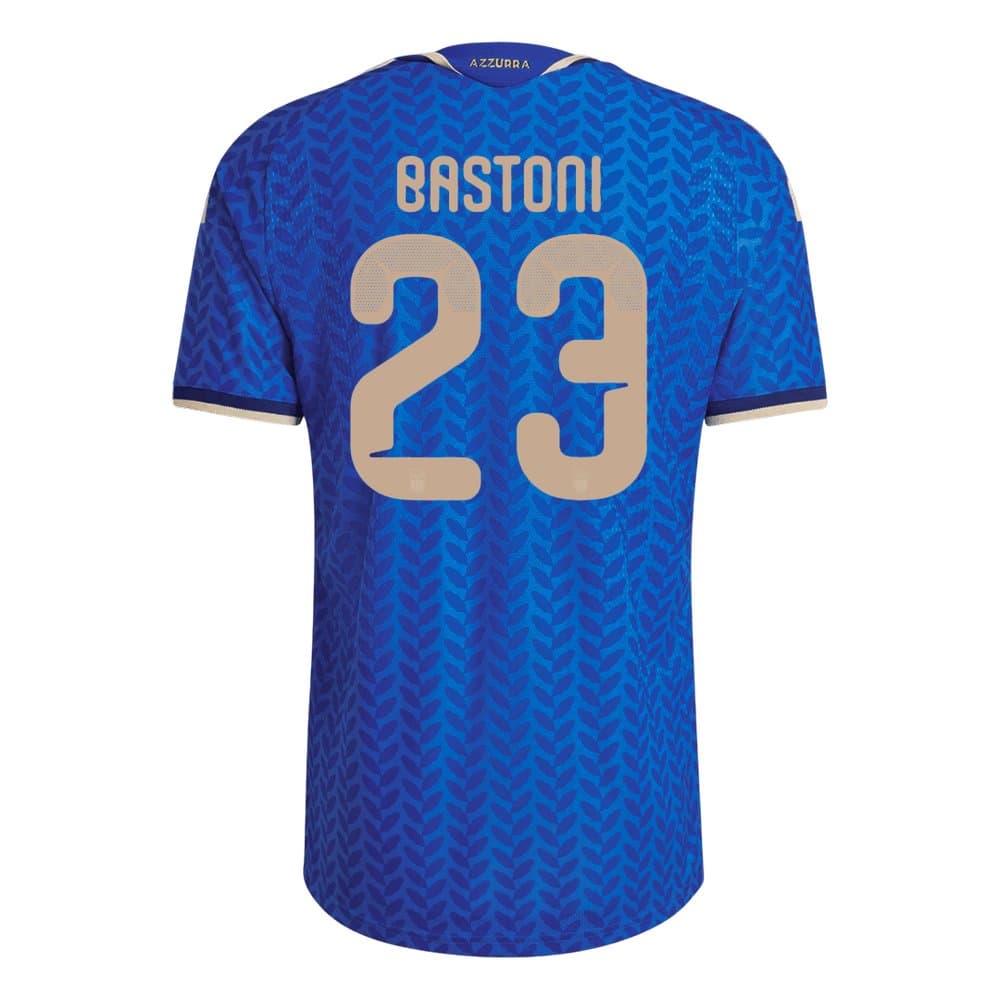 Men's BASTONI #23 Italy Home Authentic Jersey World Cup 2026