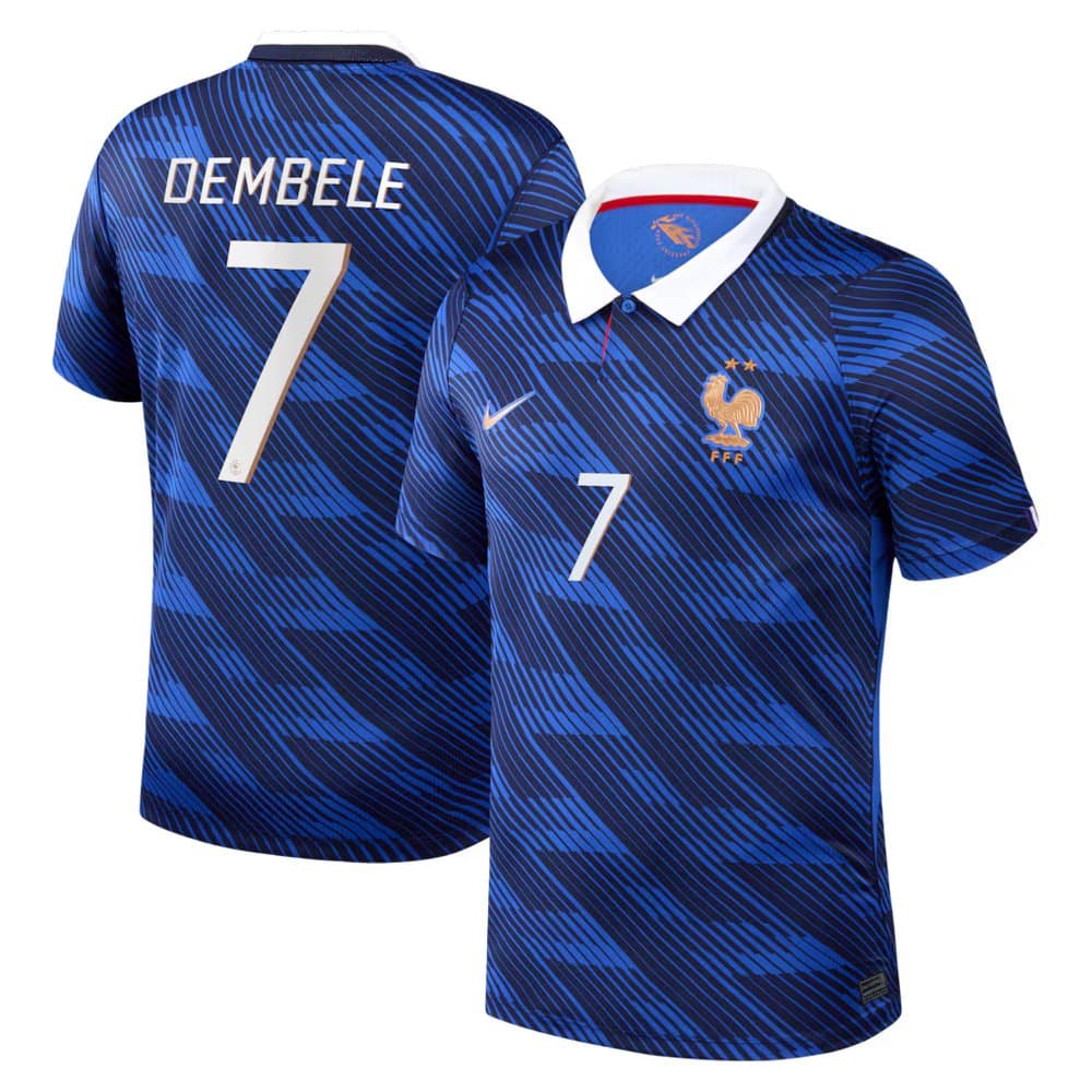 Kid's Ousmane Dembélé #7 France Home Stadium Replica Jersey World Cup 2026 Kid's Ousmane Dembélé #7 France Home Stadium Replica Jersey World Cup 2026