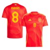 Men's FABIáN #8 Spain Home Replica Soccer Jersey EURO 2024 Men's FABIáN #8 Spain Home Replica Soccer Jersey EURO 2024