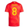 Men's FABIáN #8 Spain Home Replica Soccer Jersey EURO 2024 Men's FABIáN #8 Spain Home Replica Soccer Jersey EURO 2024