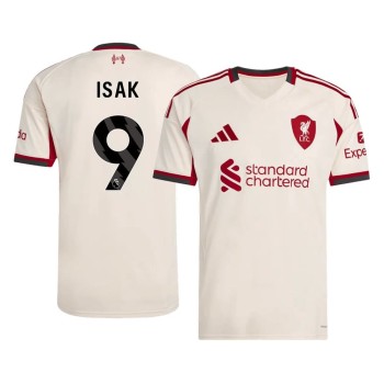 Men's ISAK #9 Liverpool Away Replica Soccer Jersey 2025/26