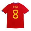 Men's XAVI #8 Spain Home Retro Soccer Jersey 2010