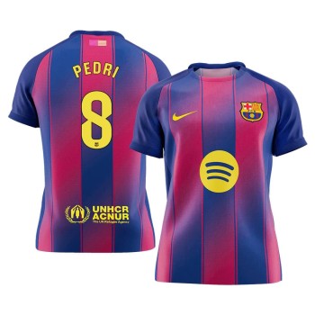 Men's PEDRI #8 Barcelona Home Replica Soccer Jersey 2025/26