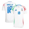 Men's BARELLA #18 Italy Away Replica Soccer Jersey EURO 2024