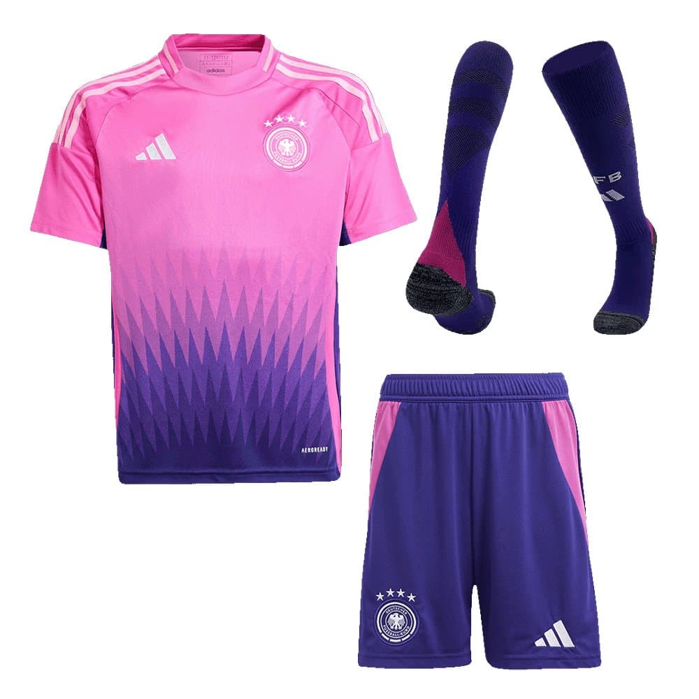Kid's Germany Away Soccer Jersey Full Kit EURO 2024 Kid's Germany Away Soccer Jersey Full Kit EURO 2024