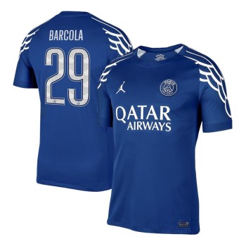 Men's BARCOLA #29 PSG Fourth Away Replica Soccer Jersey -UCL 2024/25 Men's BARCOLA #29 PSG Fourth Away Replica Soccer Jersey -UCL 2024/25