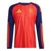 Men's Spain Home Long Sleeve Authentic Jersey World Cup 2026 Men's Spain Home Long Sleeve Authentic Jersey World Cup 2026