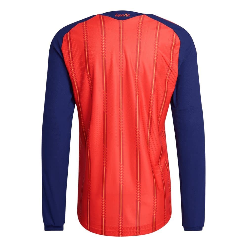 Men's Spain Home Long Sleeve Authentic Jersey World Cup 2026 Men's Spain Home Long Sleeve Authentic Jersey World Cup 2026