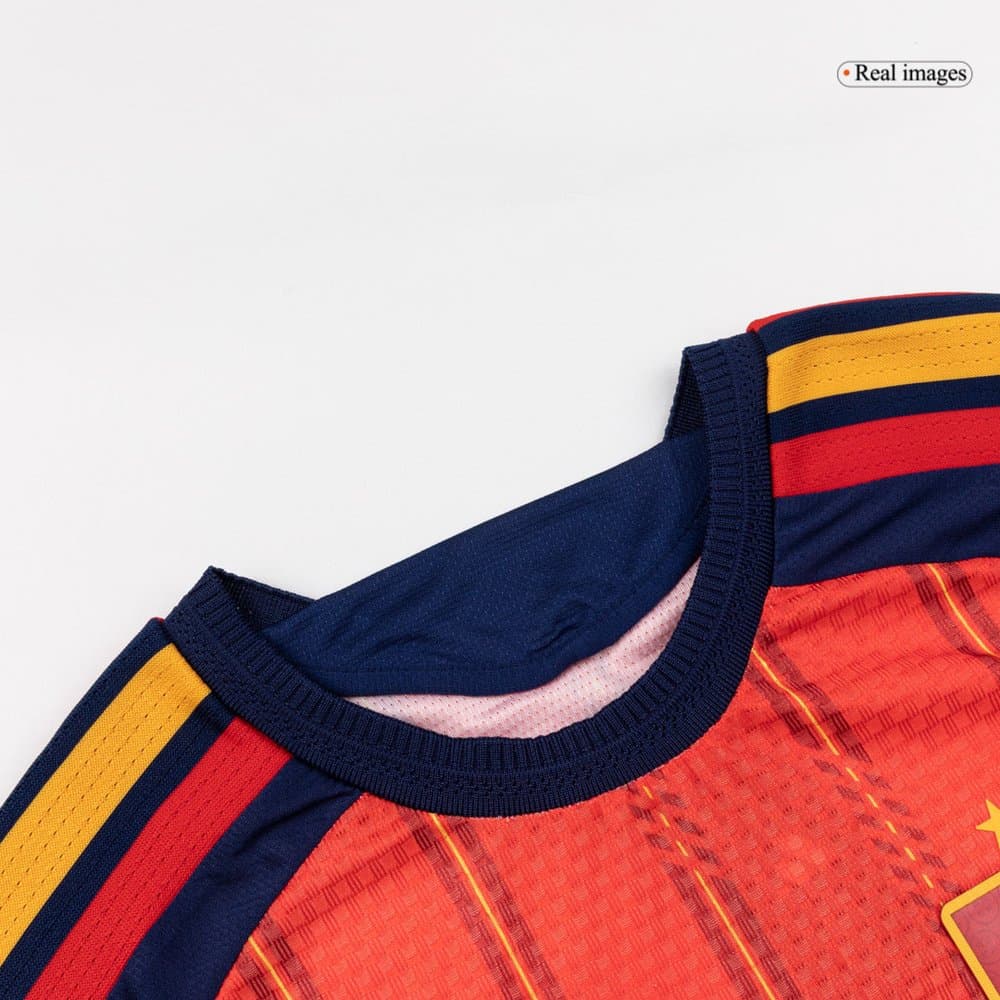 Men's Spain Home Long Sleeve Authentic Jersey World Cup 2026 Men's Spain Home Long Sleeve Authentic Jersey World Cup 2026