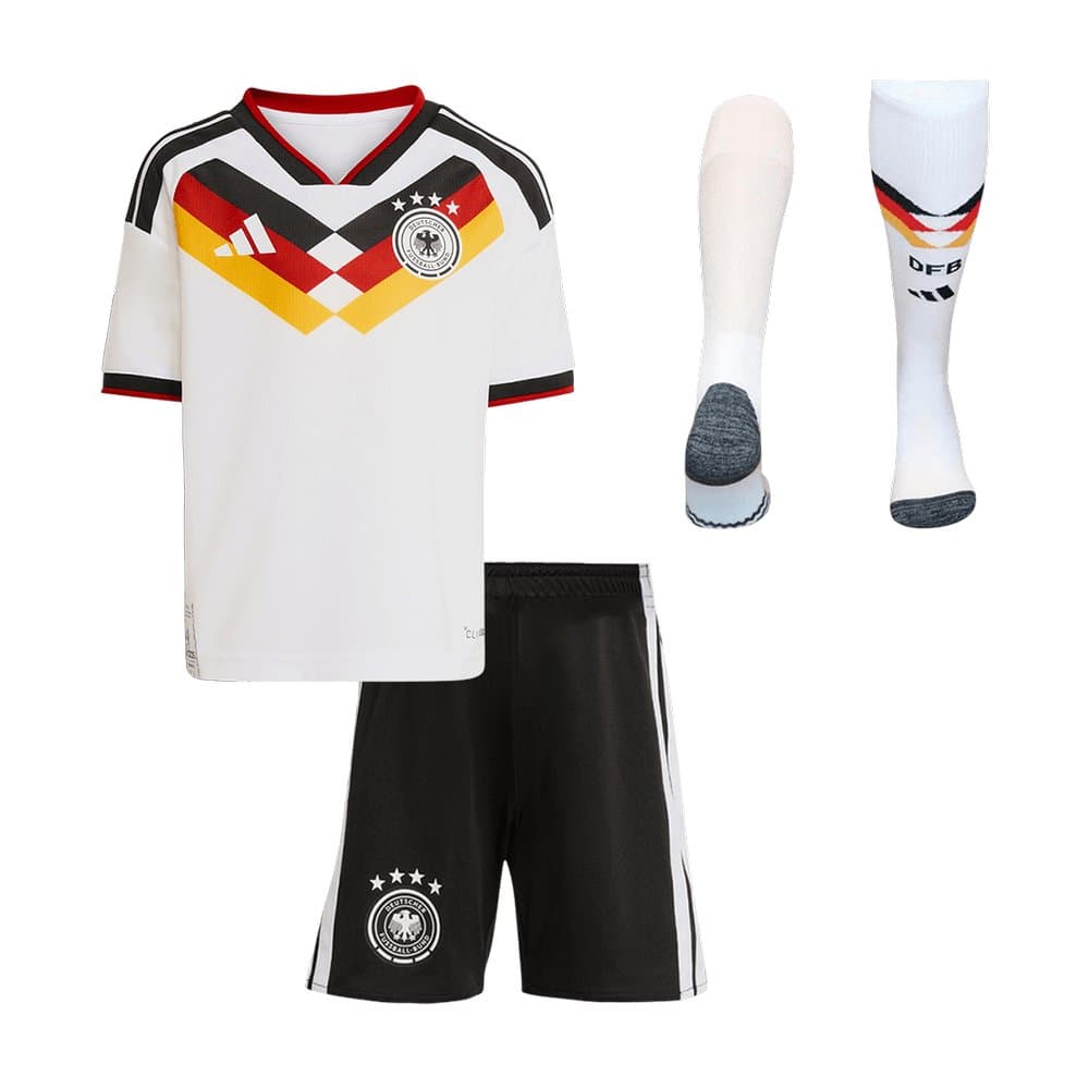 Kid's Germany Home World Cup Soccer Jersey Full Kit 2026