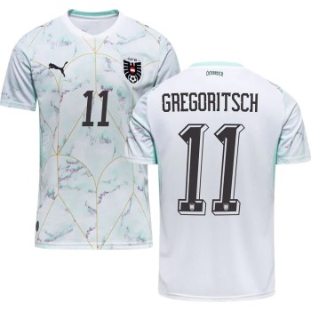 Kid's GREGORITSCH #11 Austria Away Replica Jersey World Cup 2026 Kid's GREGORITSCH #11 Austria Away Replica Jersey World Cup 2026