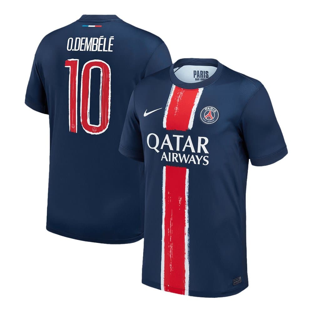 Men's O.DEMBÉLÉ #10 PSG Home Replica Soccer Jersey -UCL 2024/25 Men's O.DEMBÉLÉ #10 PSG Home Replica Soccer Jersey -UCL 2024/25