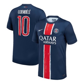 Men's O.DEMBÉLÉ #10 PSG Home Replica Soccer Jersey -UCL 2024/25 Men's O.DEMBÉLÉ #10 PSG Home Replica Soccer Jersey -UCL 2024/25