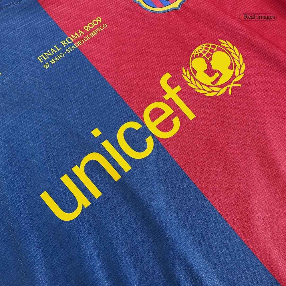 Men's Barcelona Home Retro Soccer Jersey - UCL Final 2008/09 Men's Barcelona Home Retro Soccer Jersey - UCL Final 2008/09