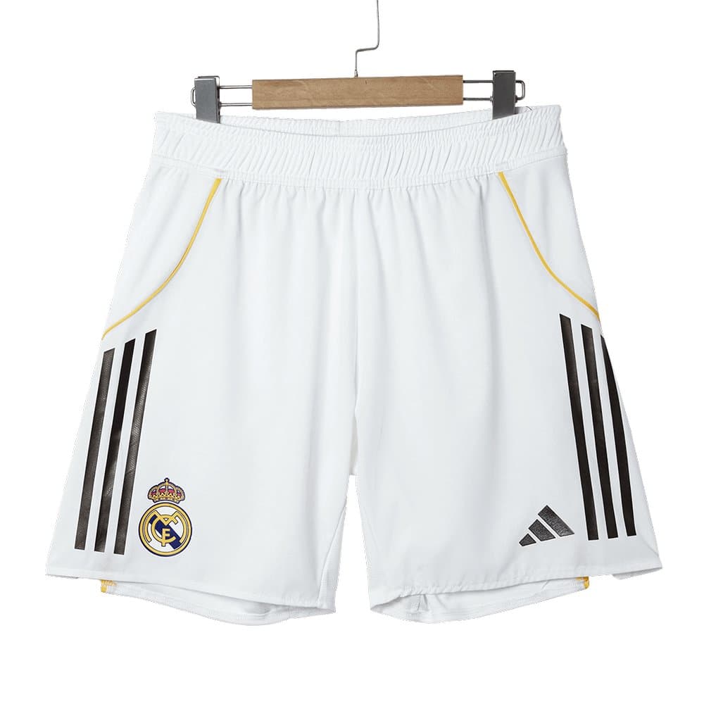 Men's Real Madrid Home Authentic Soccer Shorts 2025/26 Men's Real Madrid Home Authentic Soccer Shorts 2025/26