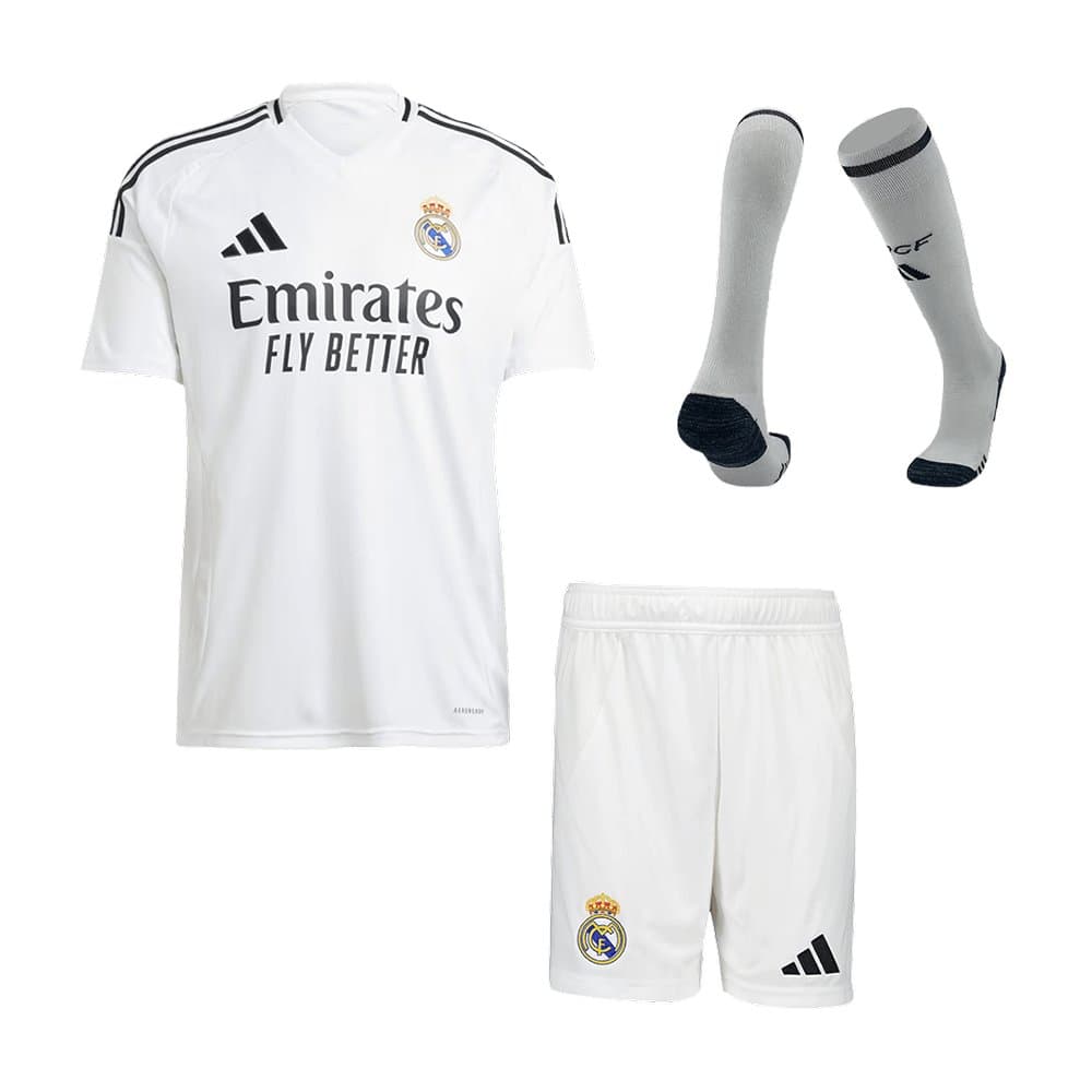 Men's Real Madrid Home Jersey Full Kit 2024/25