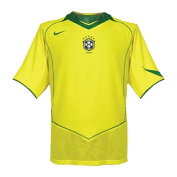 Men's Brazil Home Retro Soccer Jersey 2004 Men's Brazil Home Retro Soccer Jersey 2004