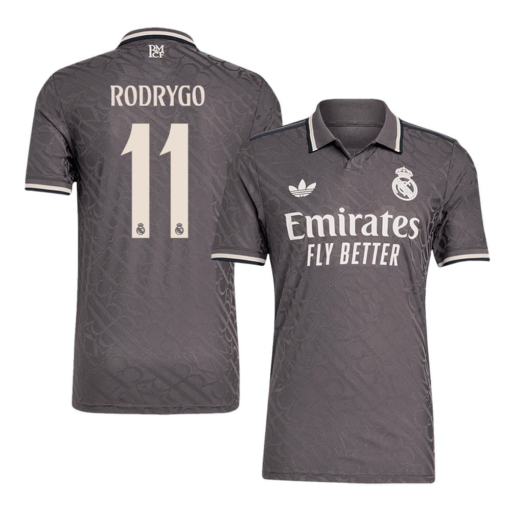 Men's RODRYGO #11 Real Madrid Third Away Authentic Soccer Jersey 2024/25 Men's RODRYGO #11 Real Madrid Third Away Authentic Soccer Jersey 2024/25