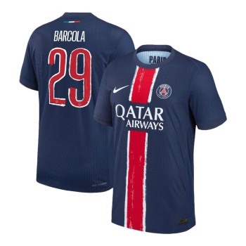 Men's BARCOLA #29 PSG Home Authentic Jersey - UCL 2024/25 Men's BARCOLA #29 PSG Home Authentic Jersey - UCL 2024/25