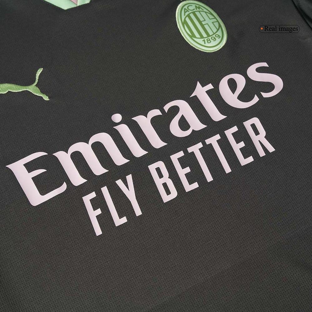 Men's RAFA LEÃO #10 AC Milan Third Away Replica Soccer Jersey 2024/25 Men's RAFA LEÃO #10 AC Milan Third Away Replica Soccer Jersey 2024/25