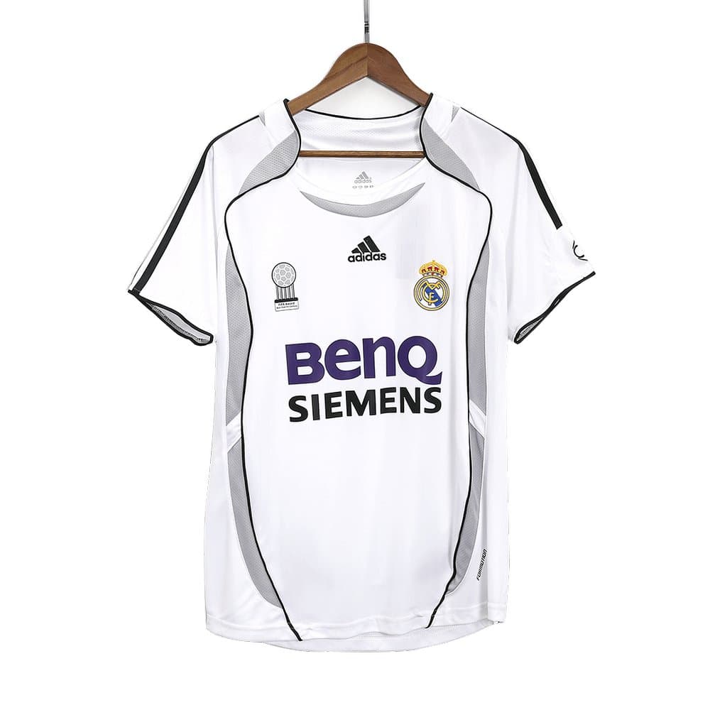Men's RAUL #7 Real Madrid Home Retro Soccer Jersey 2006/07 Men's RAUL #7 Real Madrid Home Retro Soccer Jersey 2006/07