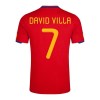 Men's DAVID VILLA #7 Spain Home Retro Soccer Jersey 2010 Men's DAVID VILLA #7 Spain Home Retro Soccer Jersey 2010