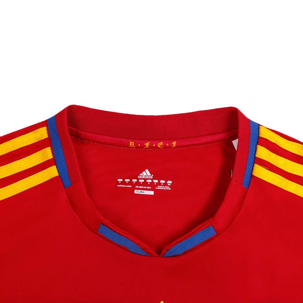 Men's DAVID VILLA #7 Spain Home Retro Soccer Jersey 2010 Men's DAVID VILLA #7 Spain Home Retro Soccer Jersey 2010