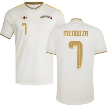 Men's MENDOZA #7 Venezuela Away Replica Jersey World Cup 2026 Men's MENDOZA #7 Venezuela Away Replica Jersey World Cup 2026