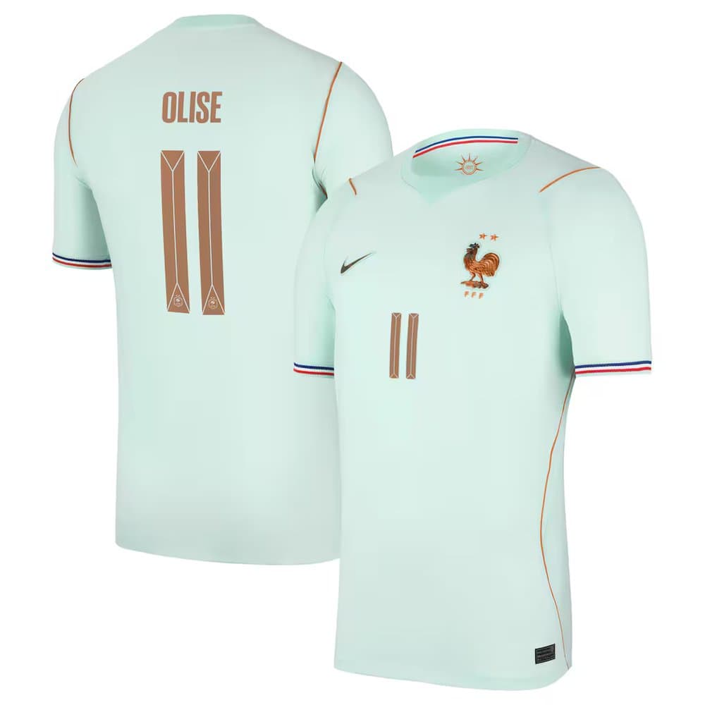Kid's Michael Olise #11 France Away Stadium Replica Jersey World Cup 2026