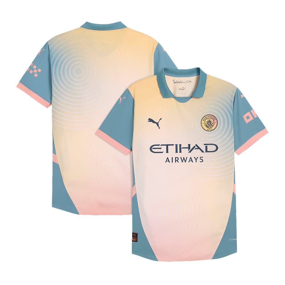 Men's Manchester City Fourth Away Authentic Jersey - Definitely City 2024/25