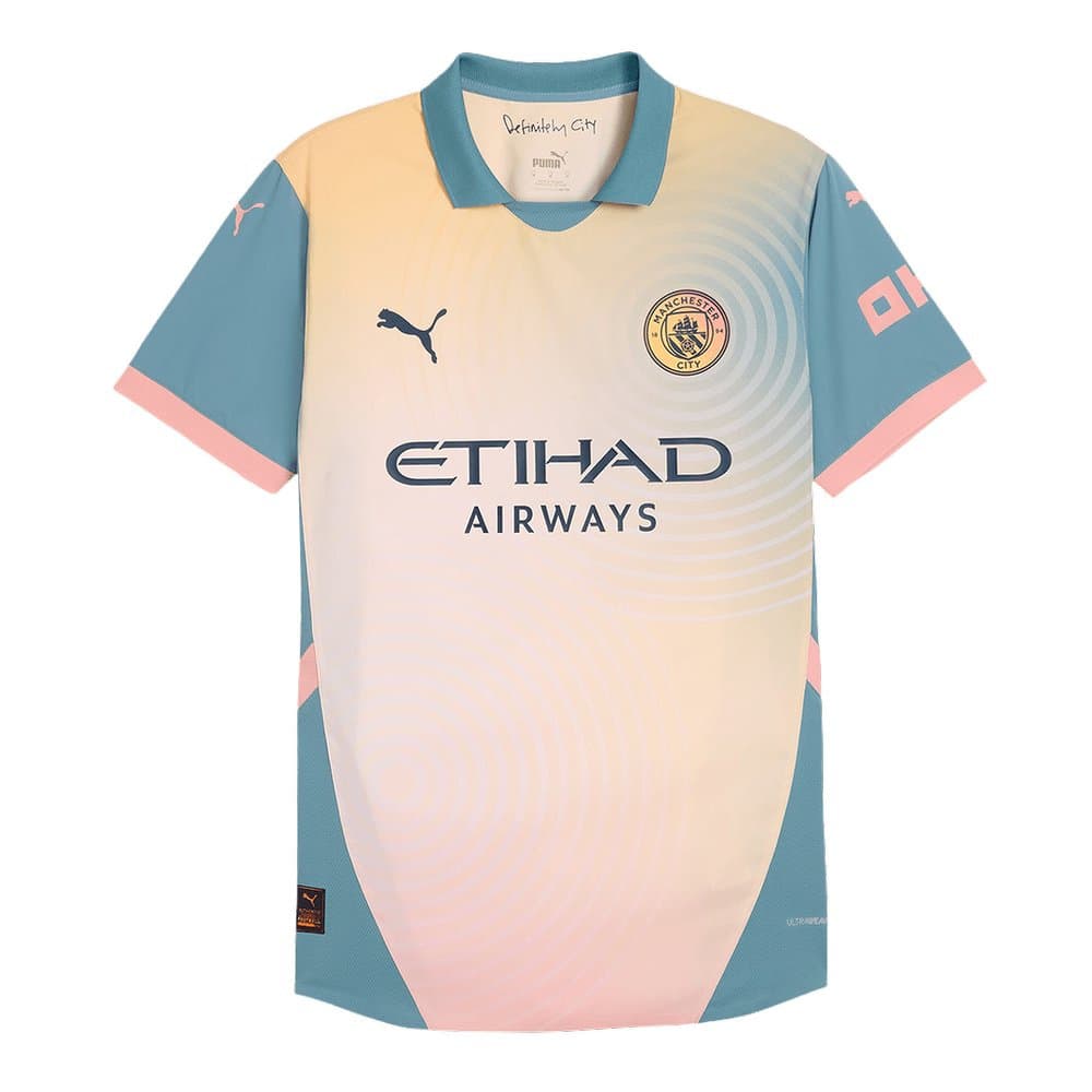 Men's Manchester City Fourth Away Authentic Jersey - Definitely City 2024/25