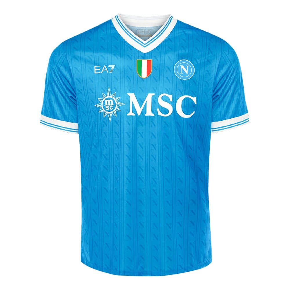 Men's LUKAKU #9 Napoli Home Replica Soccer Jersey 2025/26 Men's LUKAKU #9 Napoli Home Replica Soccer Jersey 2025/26