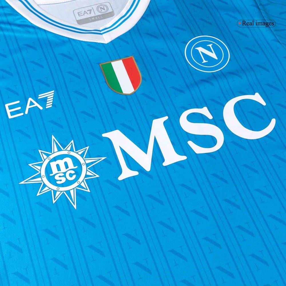 Men's LUKAKU #9 Napoli Home Replica Soccer Jersey 2025/26 Men's LUKAKU #9 Napoli Home Replica Soccer Jersey 2025/26