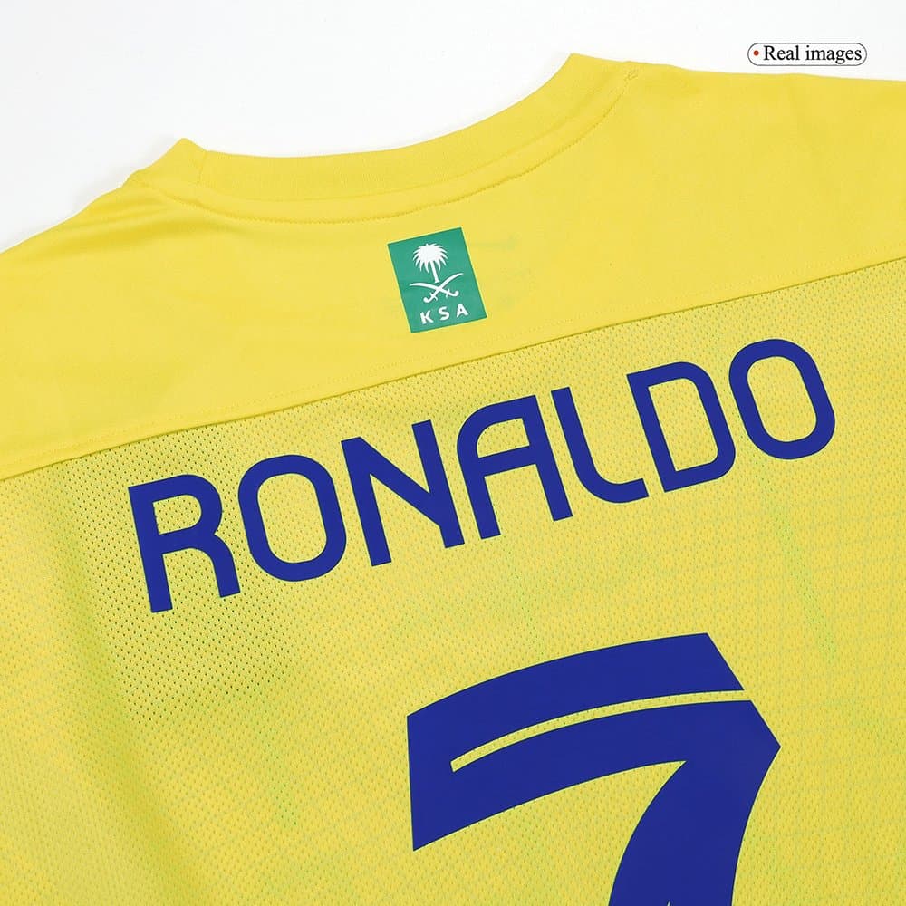 Men's RONALDO #7 Al Nassr Home Replica Soccer Jersey 2023/24 Men's RONALDO #7 Al Nassr Home Replica Soccer Jersey 2023/24