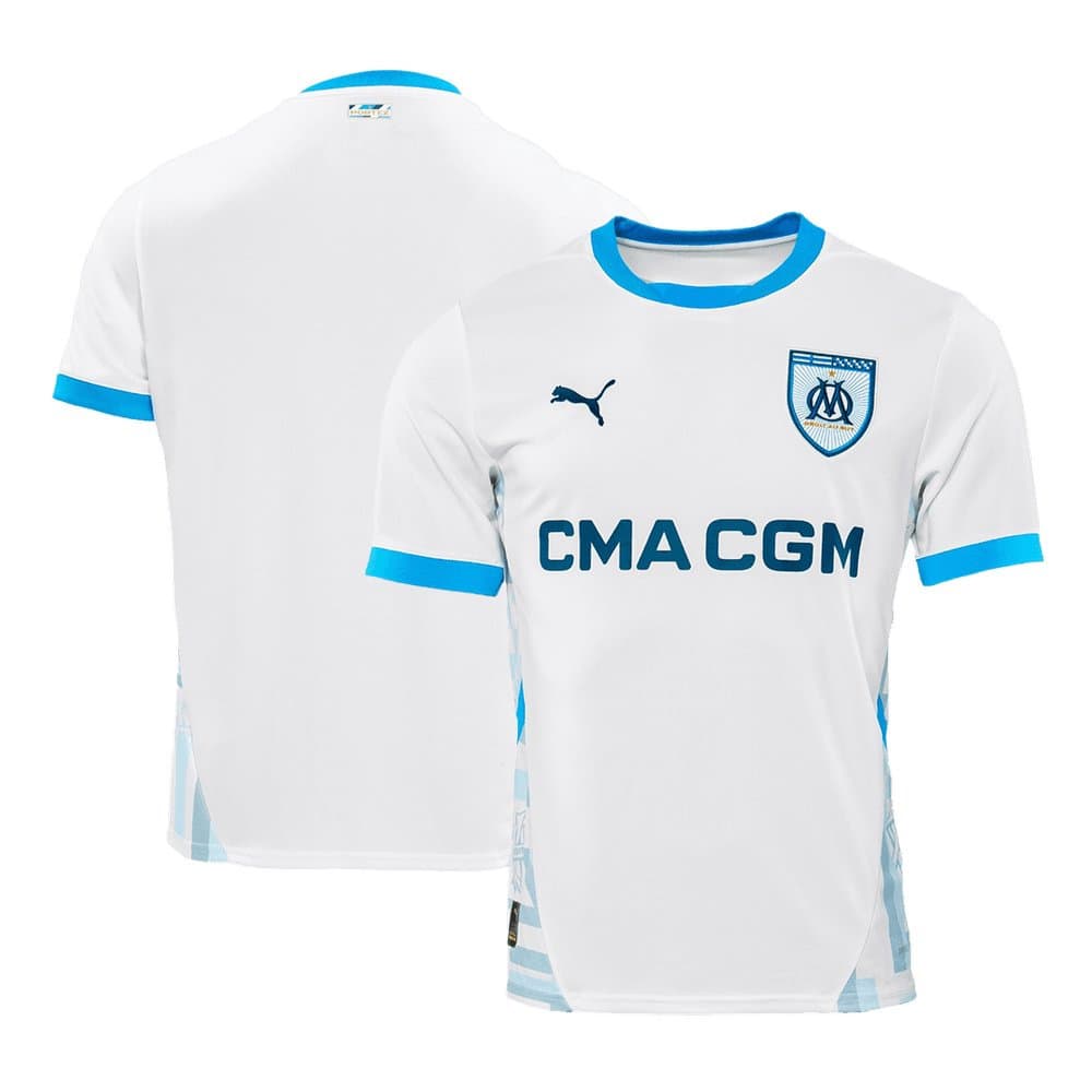 Men's Marseille Home Replica Soccer Jersey 2024/25